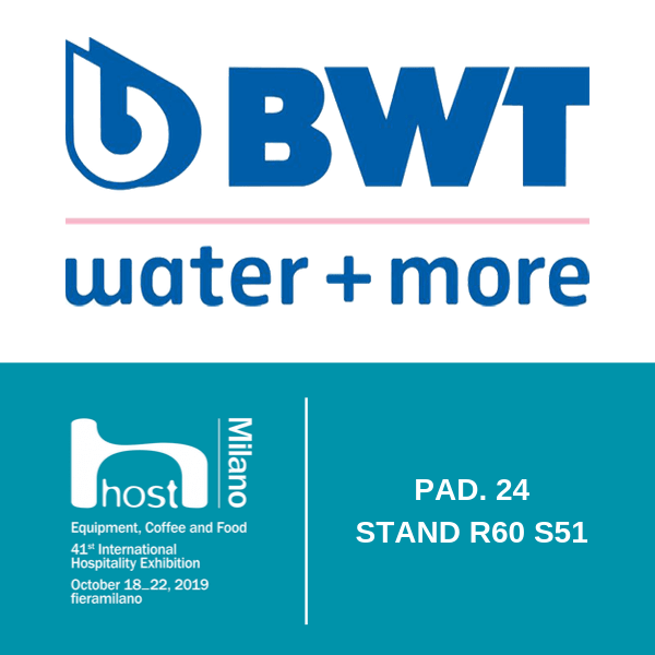 BWT water+more. A HOST le più innovative tecnologie per la filtrazione dell’acqua