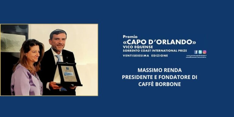 A Massimo Renda, presidente di Caffè Borbone, il Premio Scientifico Capo d’Orlando