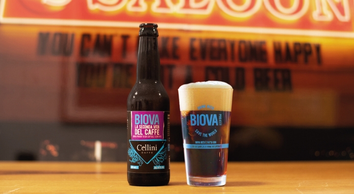 Cellini & Biova Project: birra artigianale dal recupero del caffè delle capsule ammaccate