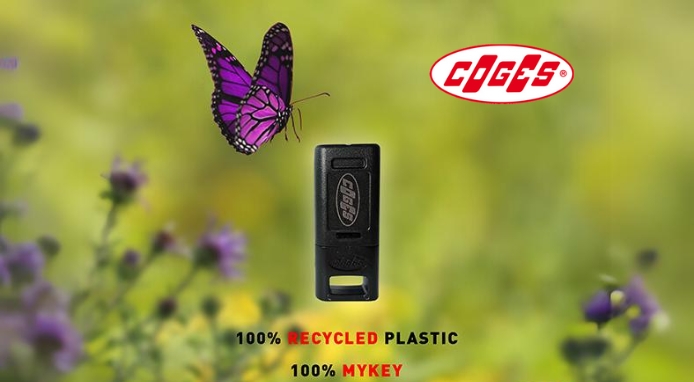 Coges presenta la nuova versione di MyKey in plastica 100% riciclata