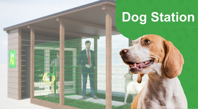 Dog-station: area relax con distributori automatici per i 4 zampe